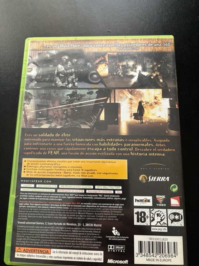 Fear xbox360 compatible xbox one series x
