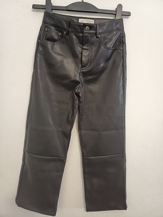 Pantalón polipiel niña 