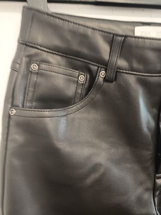 Pantalón polipiel niña 