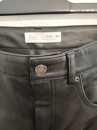 Pantalón polipiel niña 