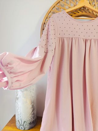 VESTIDO MUJER PREMAMA 38-40 ROSA BODA 