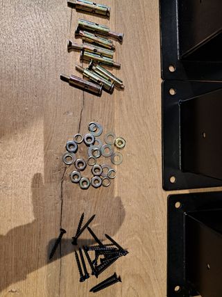 Base de pérgola negro 9,5 x 9,5 cm