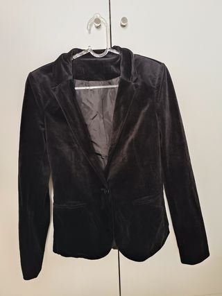 Chaqueta de ante negro
