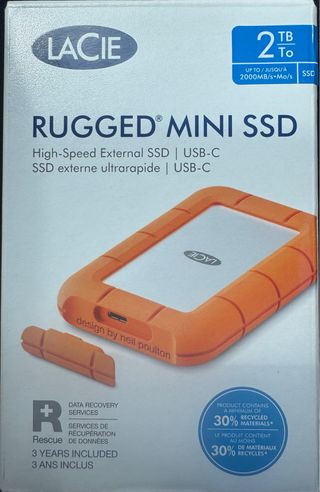 Unidad SSD Rugged Mini de 2 TB de LaCie.