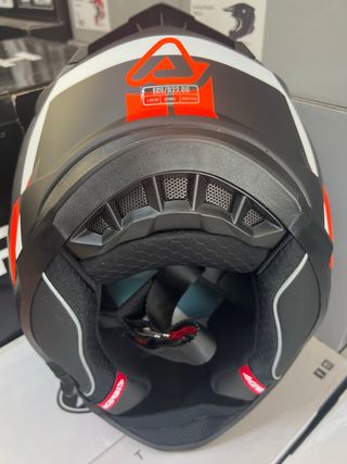 Casco moto L TRAIL Acerbis FIBRA