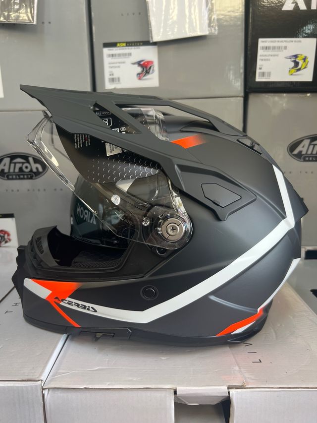 Casco moto L TRAIL Acerbis FIBRA