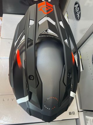 Casco moto L TRAIL Acerbis FIBRA