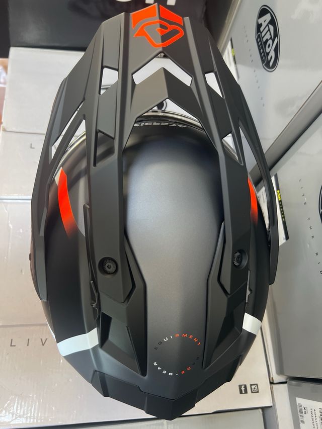 Casco moto L TRAIL Acerbis FIBRA