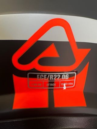 Casco moto L TRAIL Acerbis FIBRA