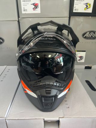 Casco moto L TRAIL Acerbis FIBRA