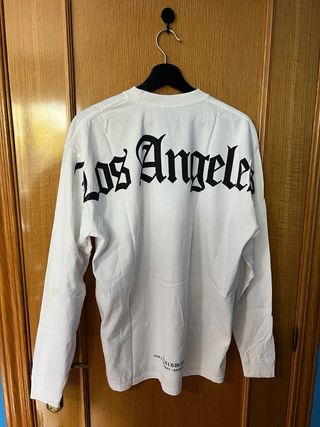 Camiseta de manga larga blanca de Los Ángeles