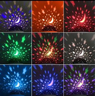 LUZ LLUVIA DE ESTRELLAS lámpara colores
