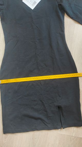 Vestido NUEVO negro manga larga ajustado S36 M38