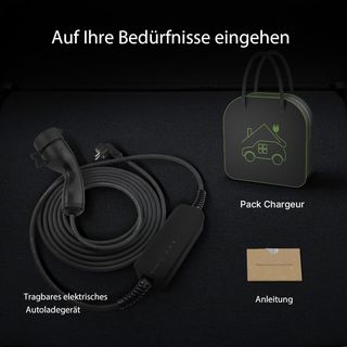 NUEVO Cargador Coche Eléctrico 6m 6kW 10/13/16A