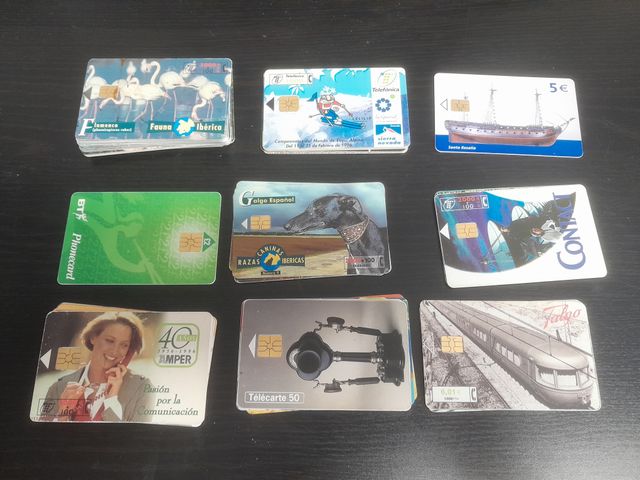 48 Tarjetas teléfonicas España Francia Reino Unido