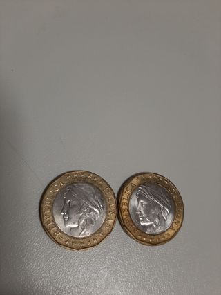 Monete 1000 lire 1997 e 1998