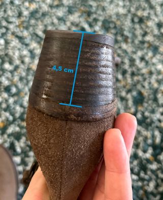 Botines serraje color topo clarito