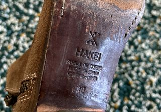 Botines serraje color topo clarito