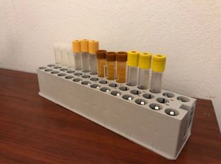 Gradilla de laboratorio