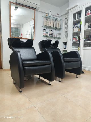 Lavacabezas profesional y sillón. Modelo afrodita.