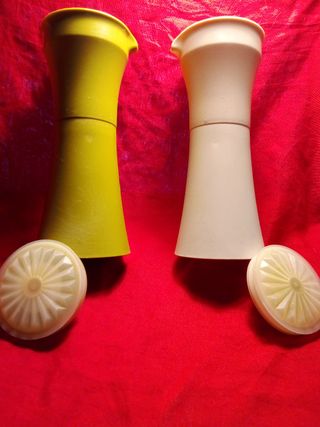 Set di oliere per olio e aceto Tupperware anni '70