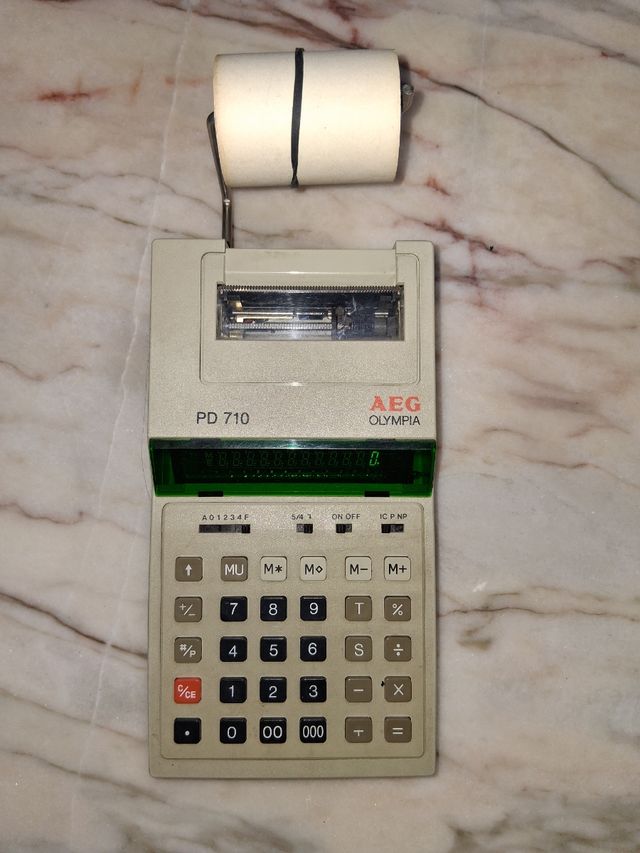 Calcolatrice stampante Aeg Olympia PD710