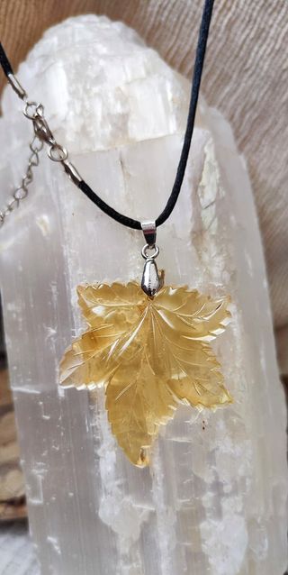 Colgante cristal ambar