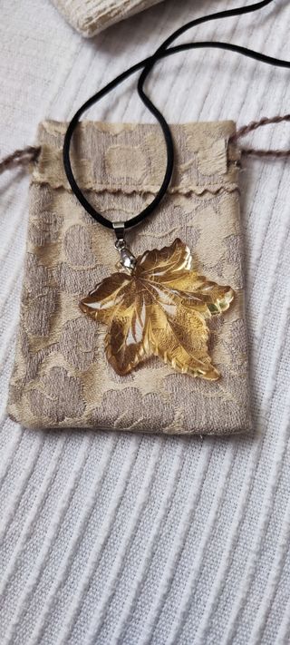 Colgante cristal ambar