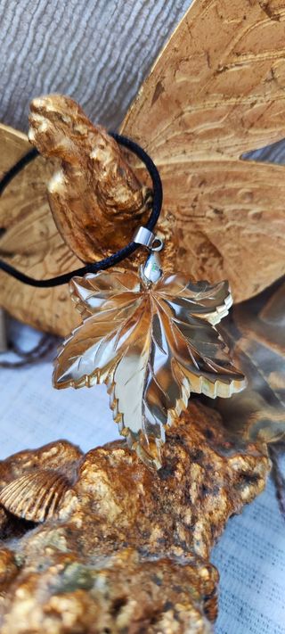 Colgante cristal ambar