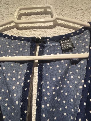 Mono azul marino con lunares Shein XXL