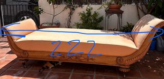 Sofa divan chaise Longue antiguo
