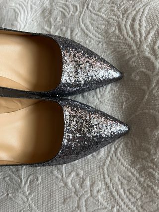 Zapatos plateados Zendra