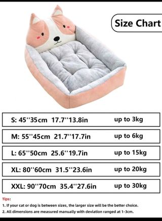 Espectacular cama mascotas talla L y Talla XL.