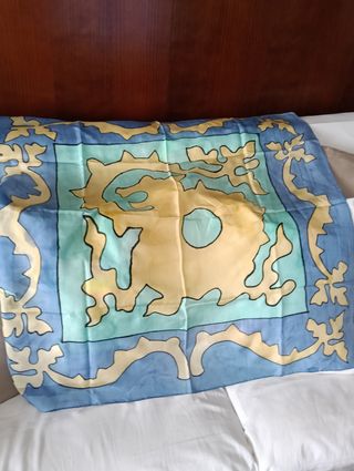 Pañuelos seda natural pintados a manoMerce Cañadel