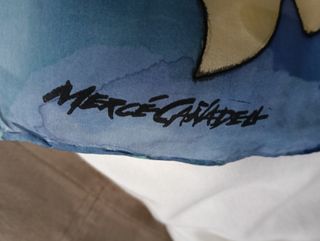 Pañuelos seda natural pintados a manoMerce Cañadel