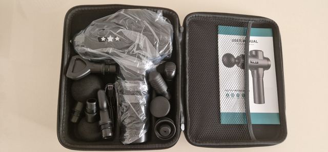Pistola de Masaje Muscular, 8 Cabezales
