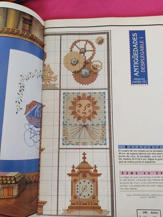 Lote de revistas punto de cruz años 80