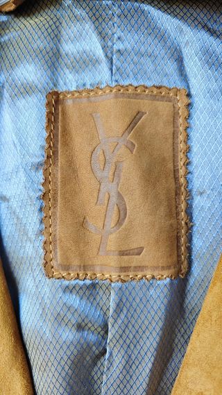 Chaqueta de piel ante Yves saint Laurent