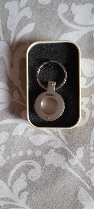 Portachiavi acciaio e argento "via montenapoleone"