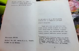 Libro Cubano original. CHE GUEVARA