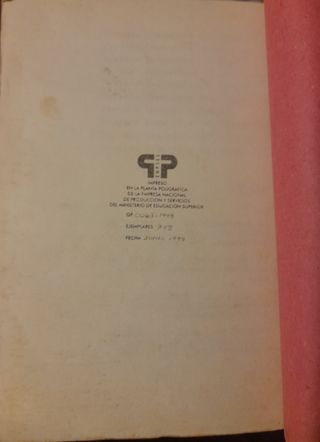 Libro Cubano original. CHE GUEVARA