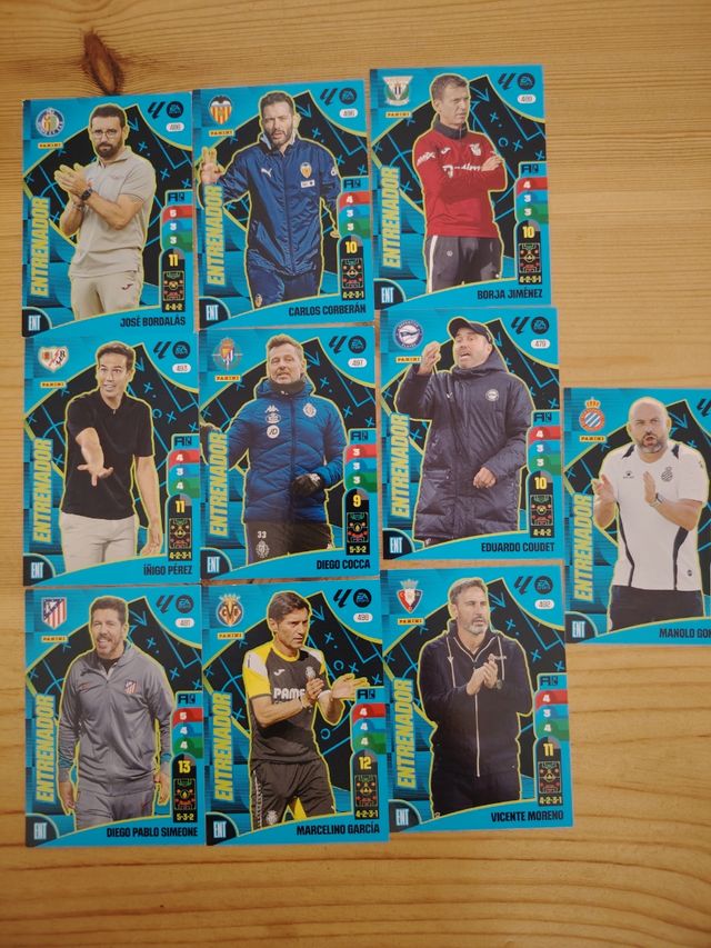 Carta Adrenalyn entrenadores