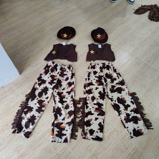 Pareja disfraces vaqueros