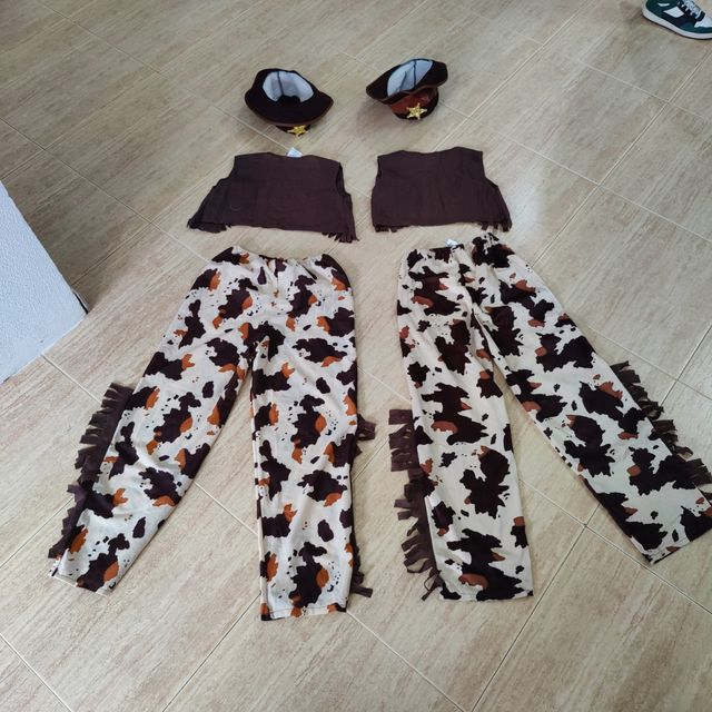 Pareja disfraces vaqueros