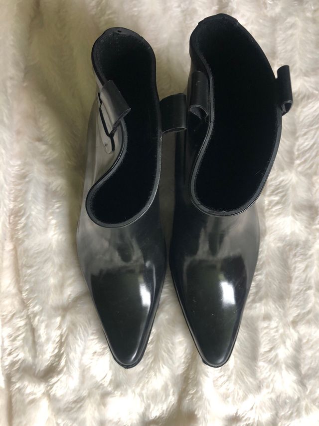 Botines de agua de tacon negros