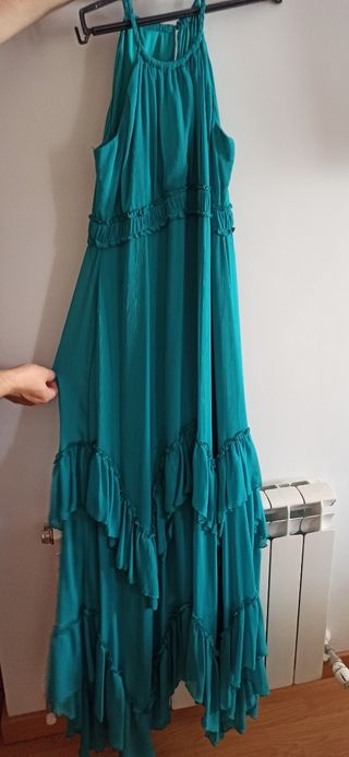 Vestido fiesta, boda verde