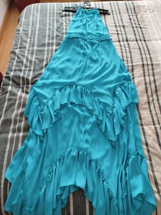 Vestido fiesta, boda verde