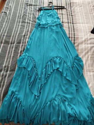 Vestido fiesta, boda verde