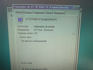 tarjeta de video agp 2x ATI RAGE IIC (rev 2.0) 8mb