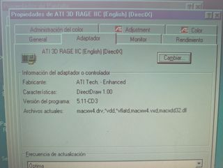 tarjeta de video agp 2x ATI RAGE IIC (rev 2.0) 8mb
